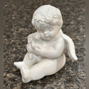 White Cherub Vigor Angel Figurine
